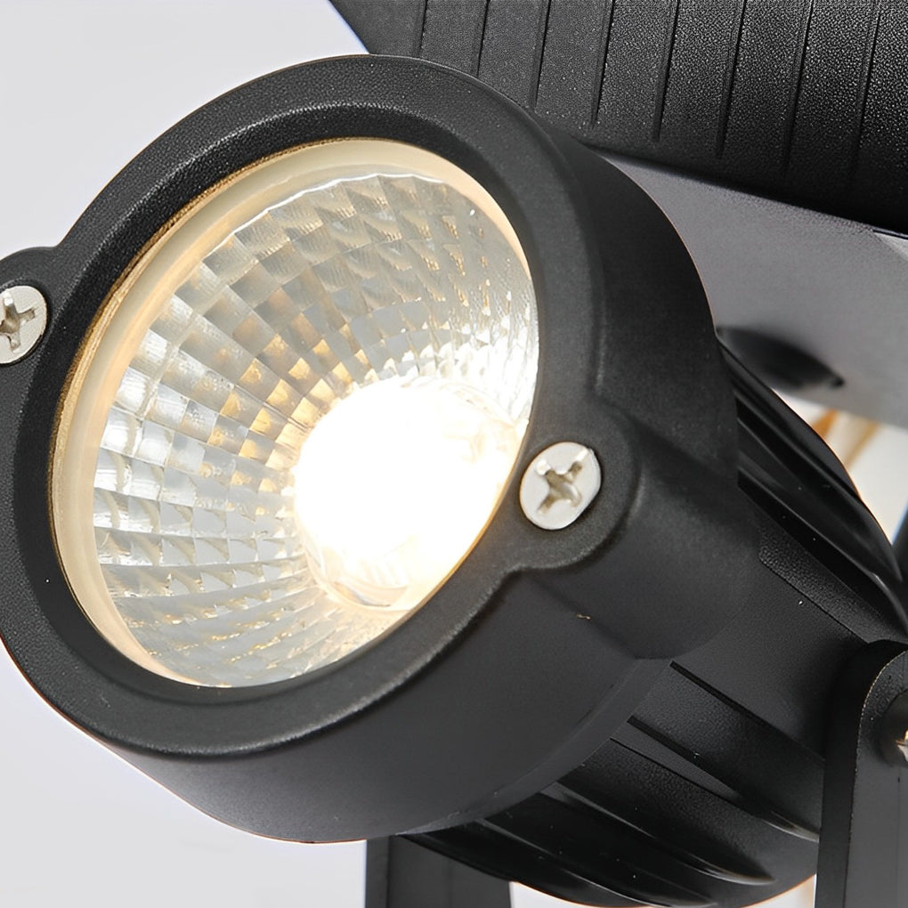 Adjustable LED RGB Ground Spike Solar Lights Waterproof Tree Spotlight