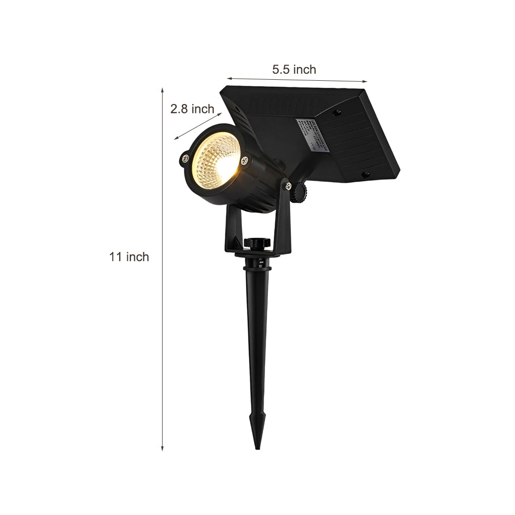 Adjustable LED RGB Ground Spike Solar Lights Waterproof Tree Spotlight