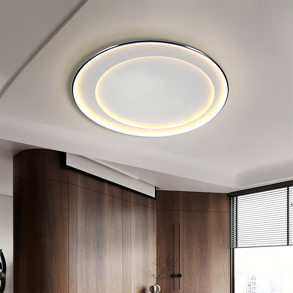 Modern Minimalist LED Round Flush Mount Ceiling Light