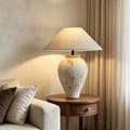Wabi-Sabi Ceramic Pottery Table Lamp - Rustic Decor & Natural Beauty