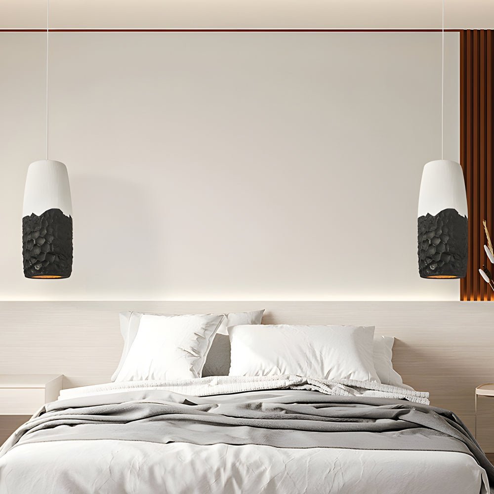 Handmade HDPE Wabi-Sabi Pendant Light - Creative Japanese Style Lighting