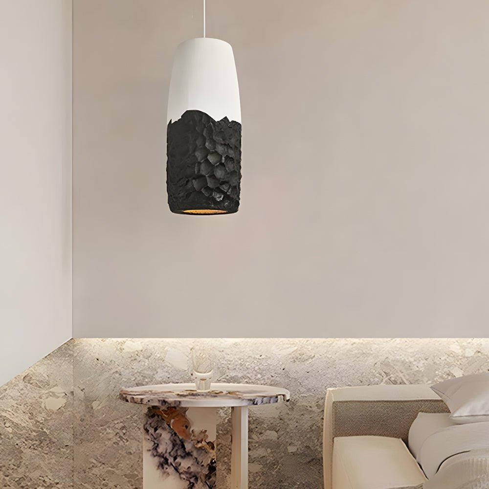 Handmade HDPE Wabi-Sabi Pendant Light - Creative Japanese Style Lighting
