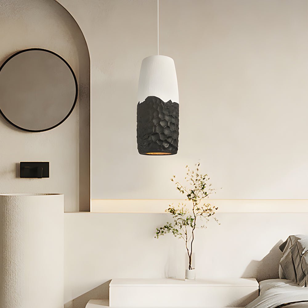 Handmade HDPE Wabi-Sabi Pendant Light - Creative Japanese Style Lighting