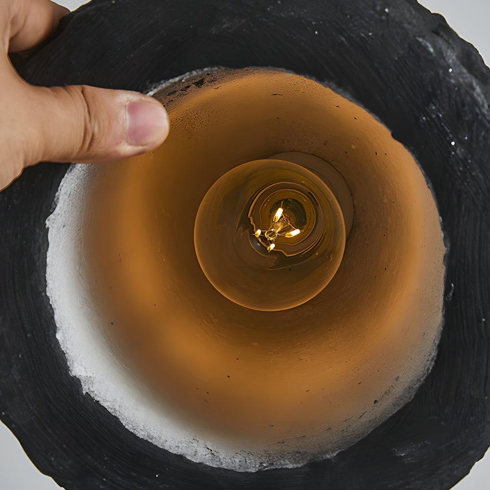 Handmade HDPE Wabi-Sabi Pendant Light - Creative Japanese Style Lighting