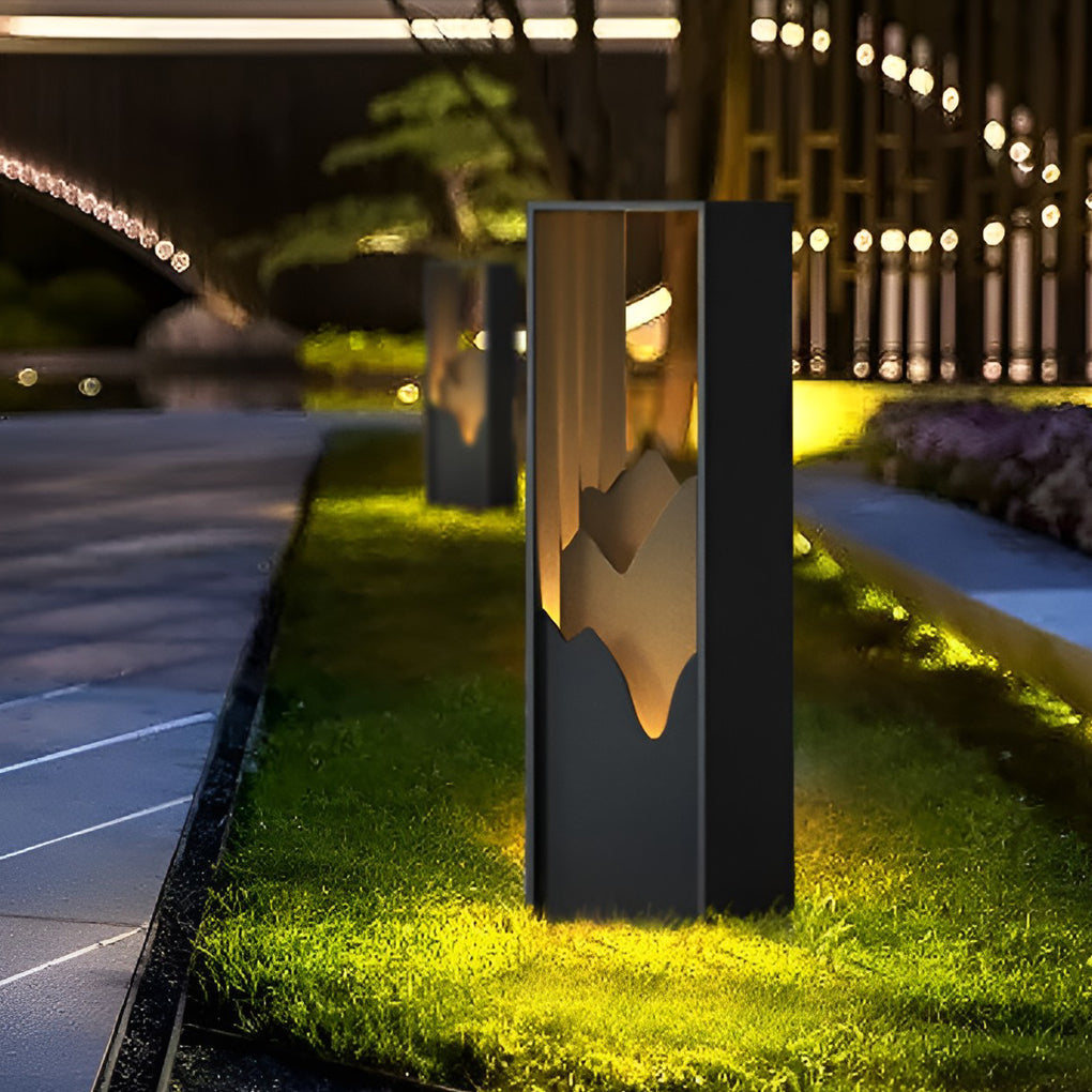 Hollow Lawn Lamp - Waterproof Mountain Landscape Path Light