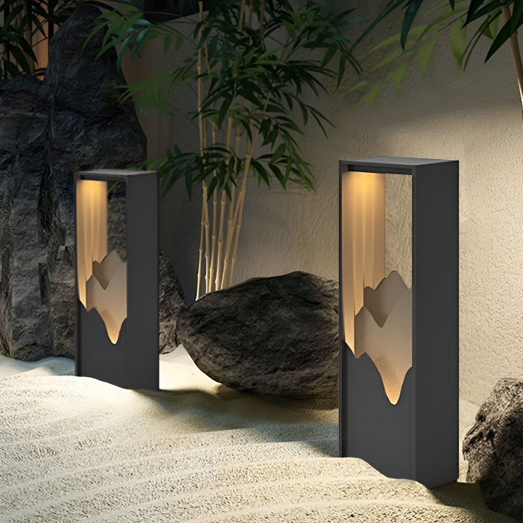 Hollow Lawn Lamp - Waterproof Mountain Landscape Path Light