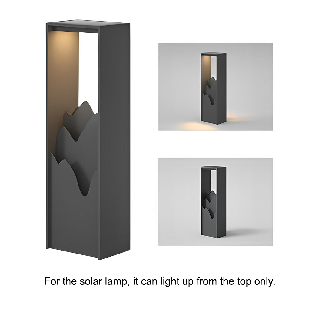 Hollow Lawn Lamp - Waterproof Mountain Landscape Path Light