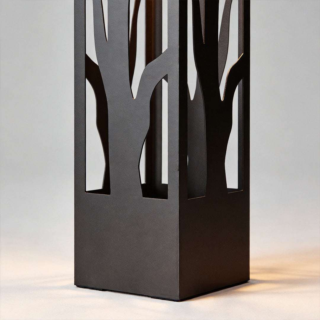 Modern Black Path Light - Hollow Outdoor Landscape Lighting