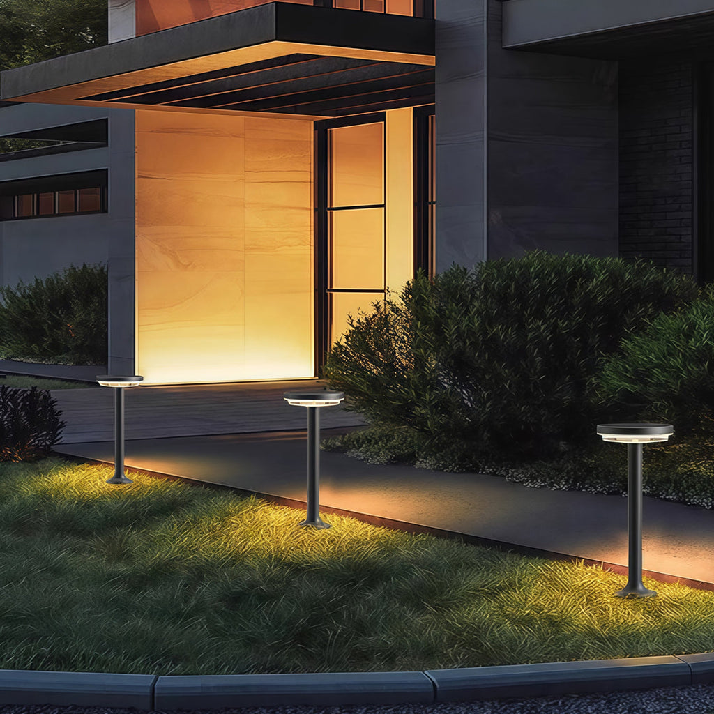 Path Light Solar Outdoor Waterproof Black LED Light - Energy Efficient Solar Lighting for Walkways and Gardens