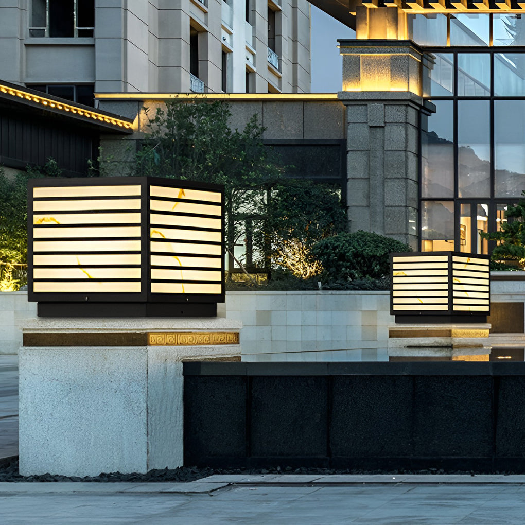 Modern Waterproof LED Outdoor Pillar Light for Terrace and Garden