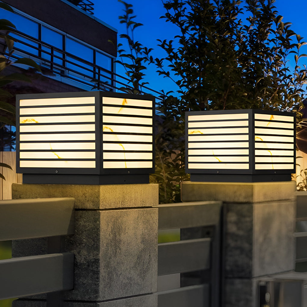 Modern Waterproof LED Outdoor Pillar Light for Terrace and Garden