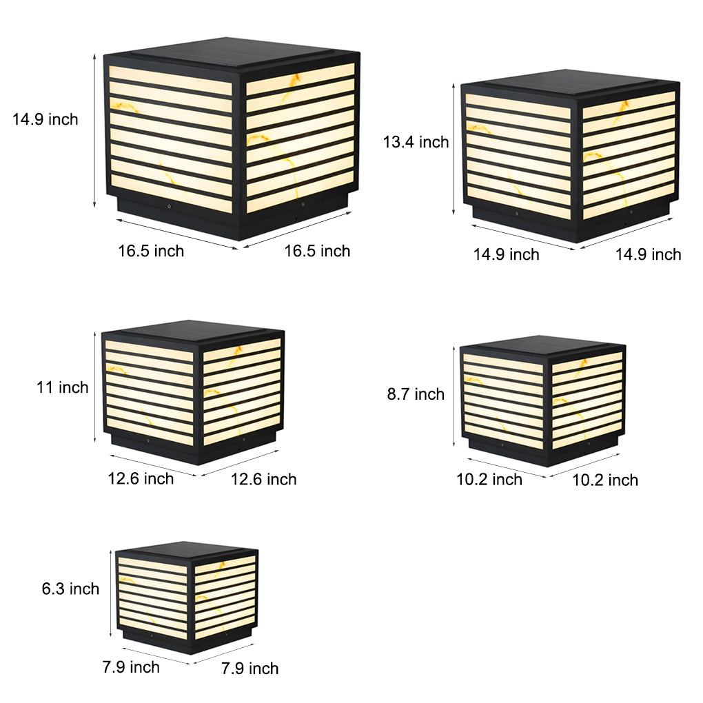 Modern Waterproof LED Outdoor Pillar Light for Terrace and Garden