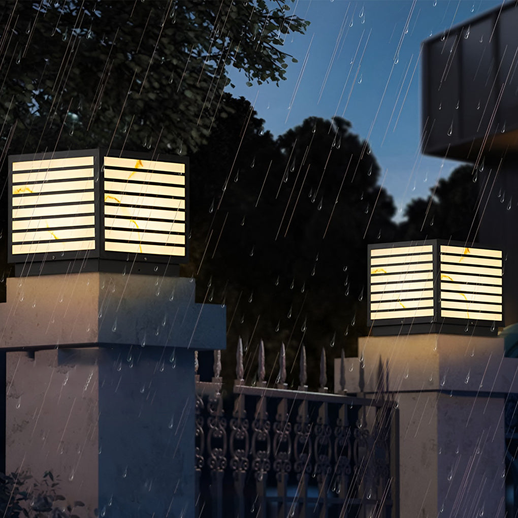 Modern Waterproof LED Outdoor Pillar Light for Terrace and Garden