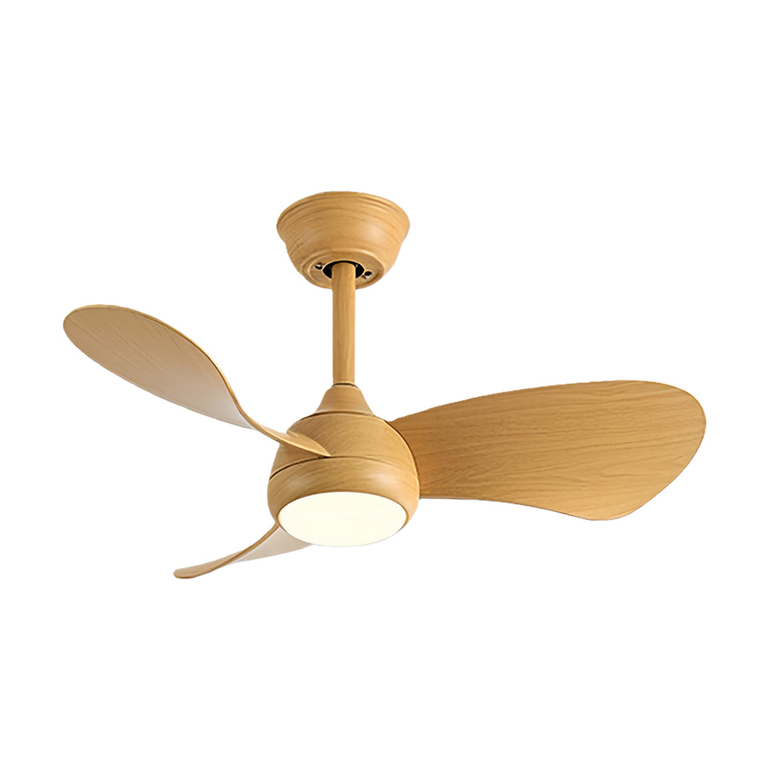 Retro Ceiling Fan with Light Nordic Inverter Metal Lamp Body