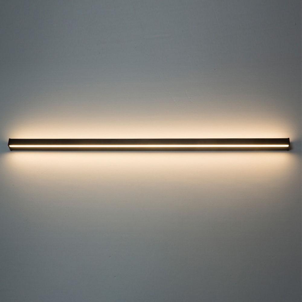 Modern Linear Outdoor Wall Sconce LED Black Lamp Minimalist Design