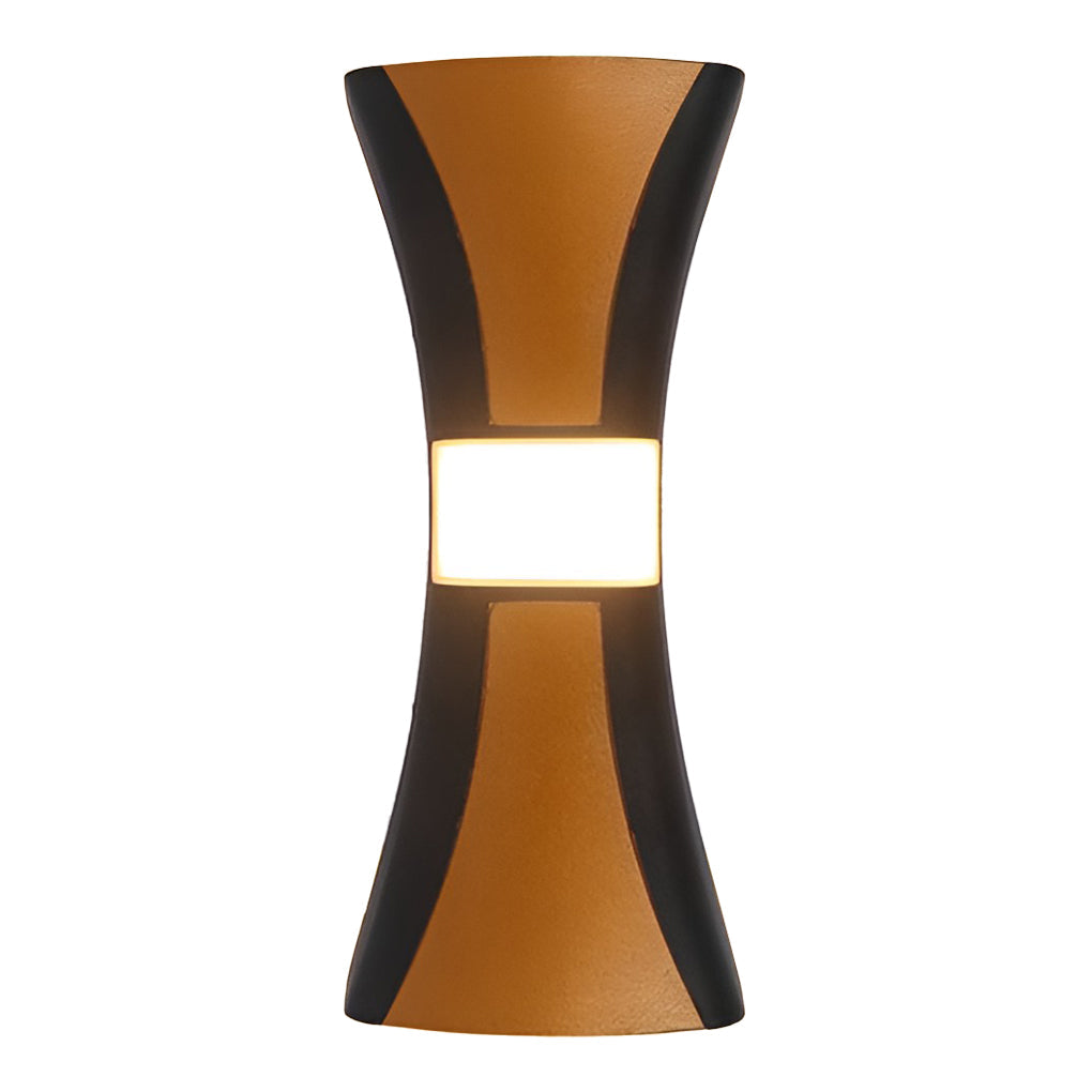 Modern Waterproof LED Hourglass Wall Light Up and Down