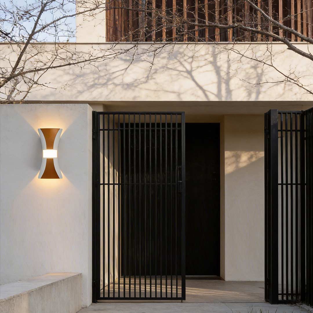 Modern Waterproof LED Hourglass Wall Light Up and Down