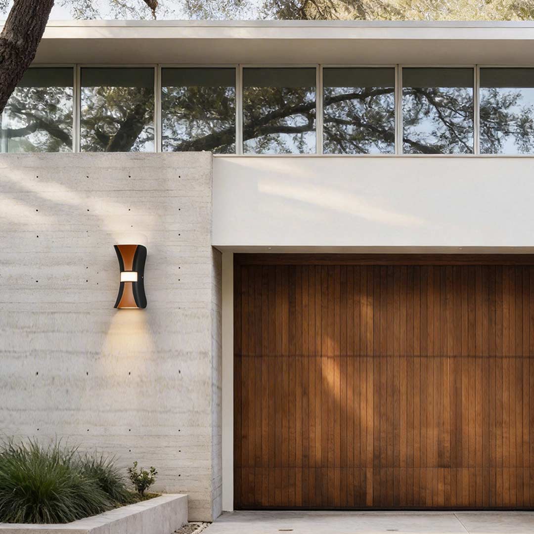 Modern Waterproof LED Hourglass Wall Light Up and Down