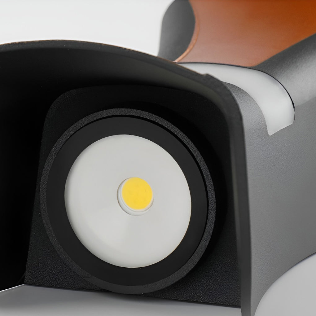 Modern Waterproof LED Hourglass Wall Light Up and Down
