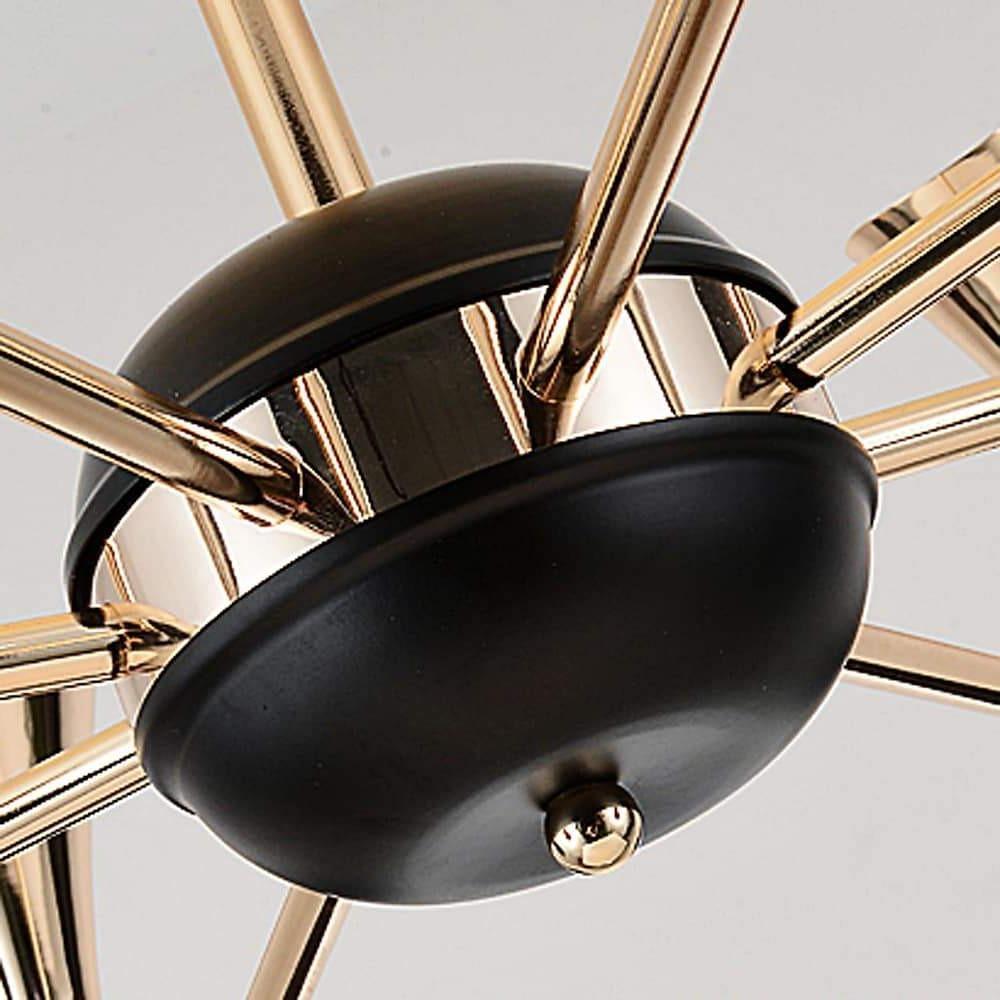 8-Light LED Electroplated Metal Nordic Chandelier Ceiling Light Fixture