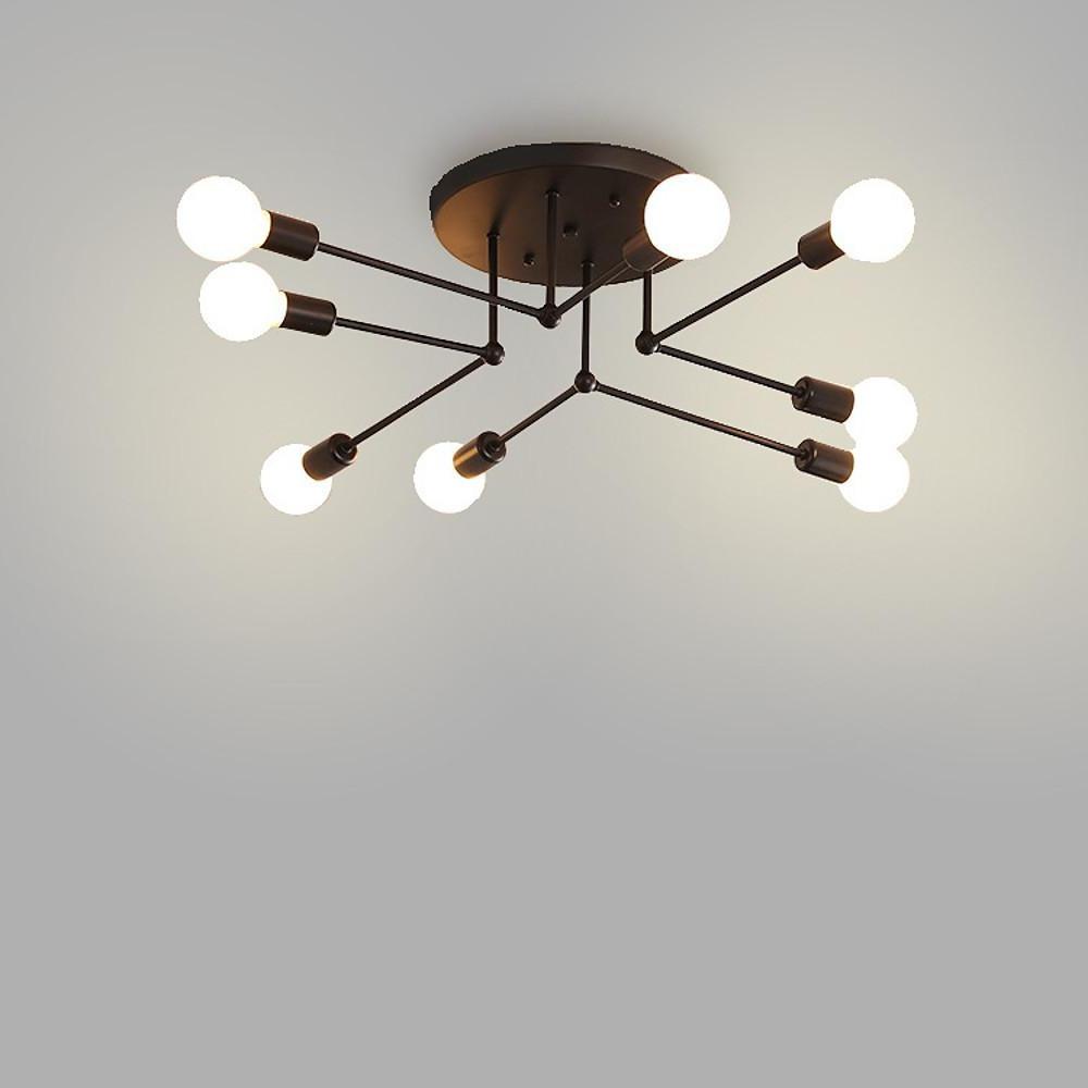 8-Light Modern Sputnik Chandelier | LED Ceiling Pendant Lighting