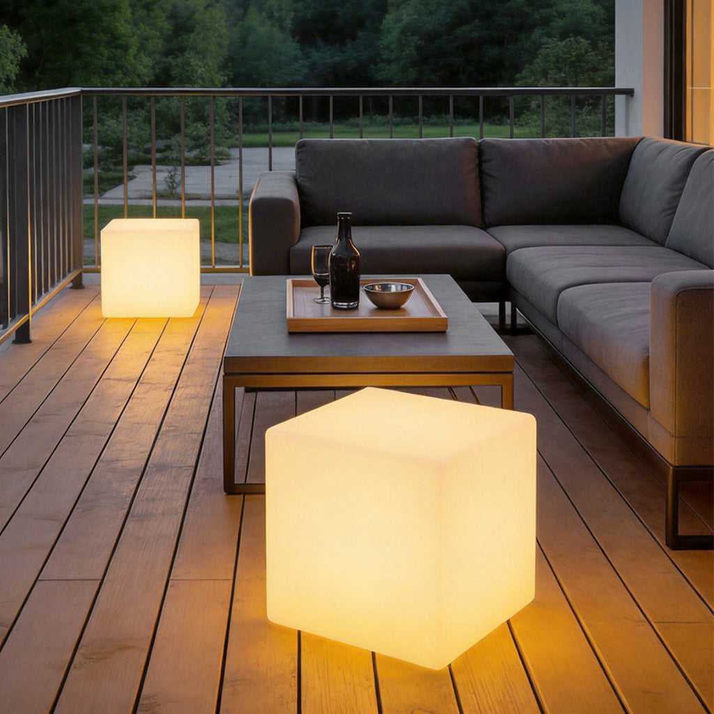 Ice Cube LED Waterproof Outdoor Ground Light - White LED Pathway Lighting