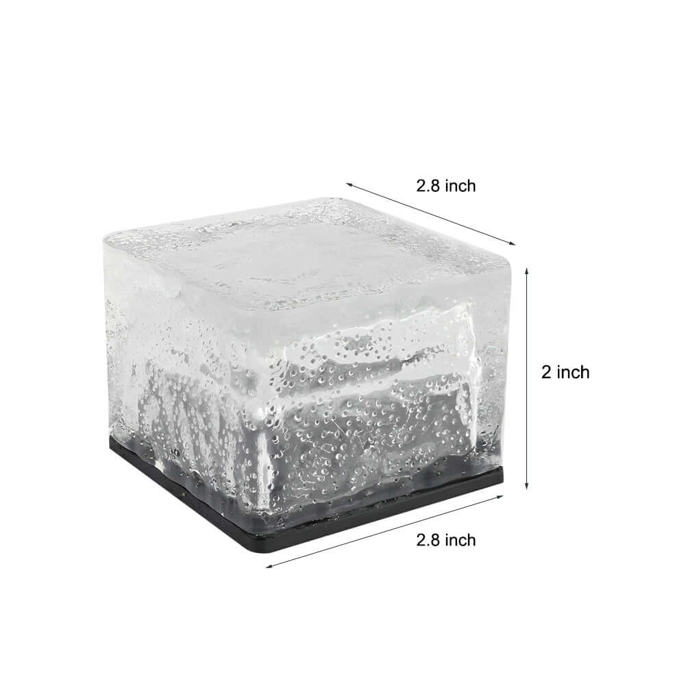Outdoor Solar Step Lights - Intelligent Ice Cube Design, Modern LED Lighting