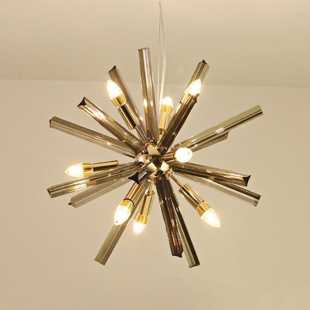 9-Light LED Metal Pendant Light for Modern Kitchen Island