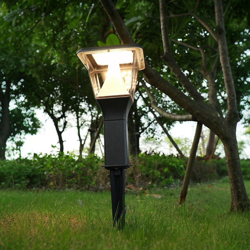 Modern Minimalist LED Garden Stake Lights - Outdoor Lighting for Pathways, Patio, and Landscape Decor