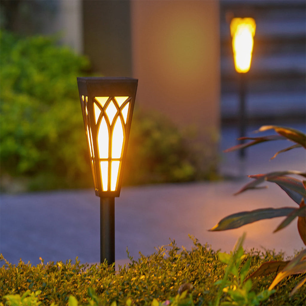 Waterproof Solar LED Lawn Light Post - Decorative Garden & Outdoor Lighting