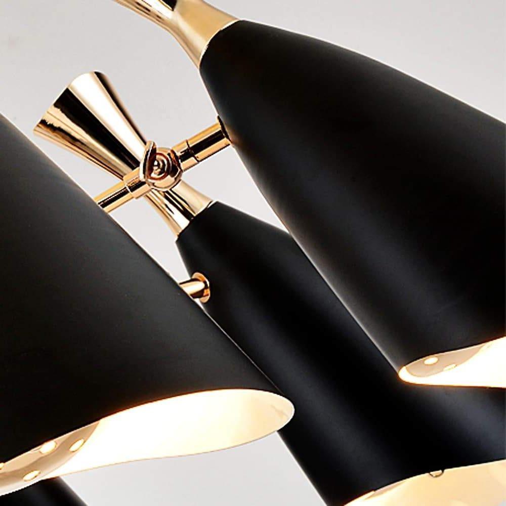 8-Light LED Electroplated Metal Nordic Chandelier Ceiling Light Fixture