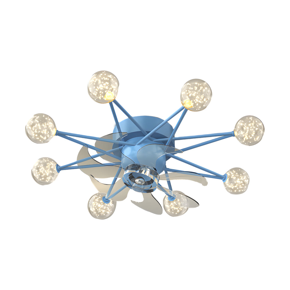 Indoor Star-Shaped Ceiling Fan with Adjustable Lights