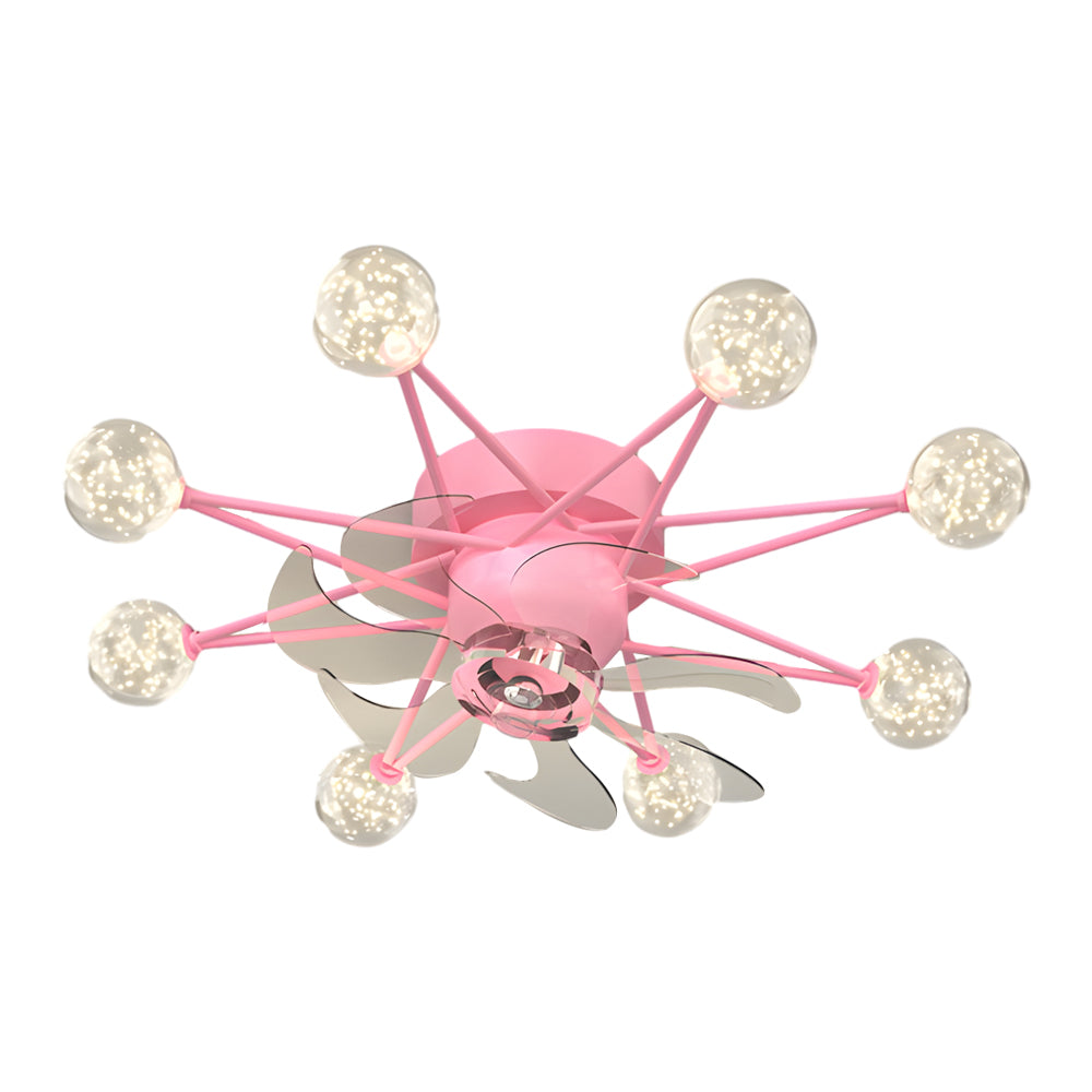 Indoor Star-Shaped Ceiling Fan with Adjustable Lights