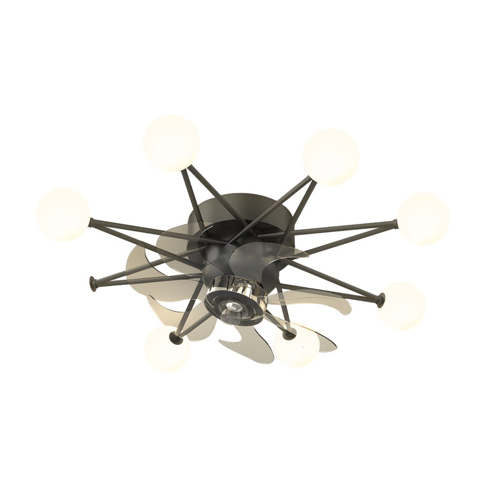 Indoor Star-Shaped Ceiling Fan with Adjustable Lights