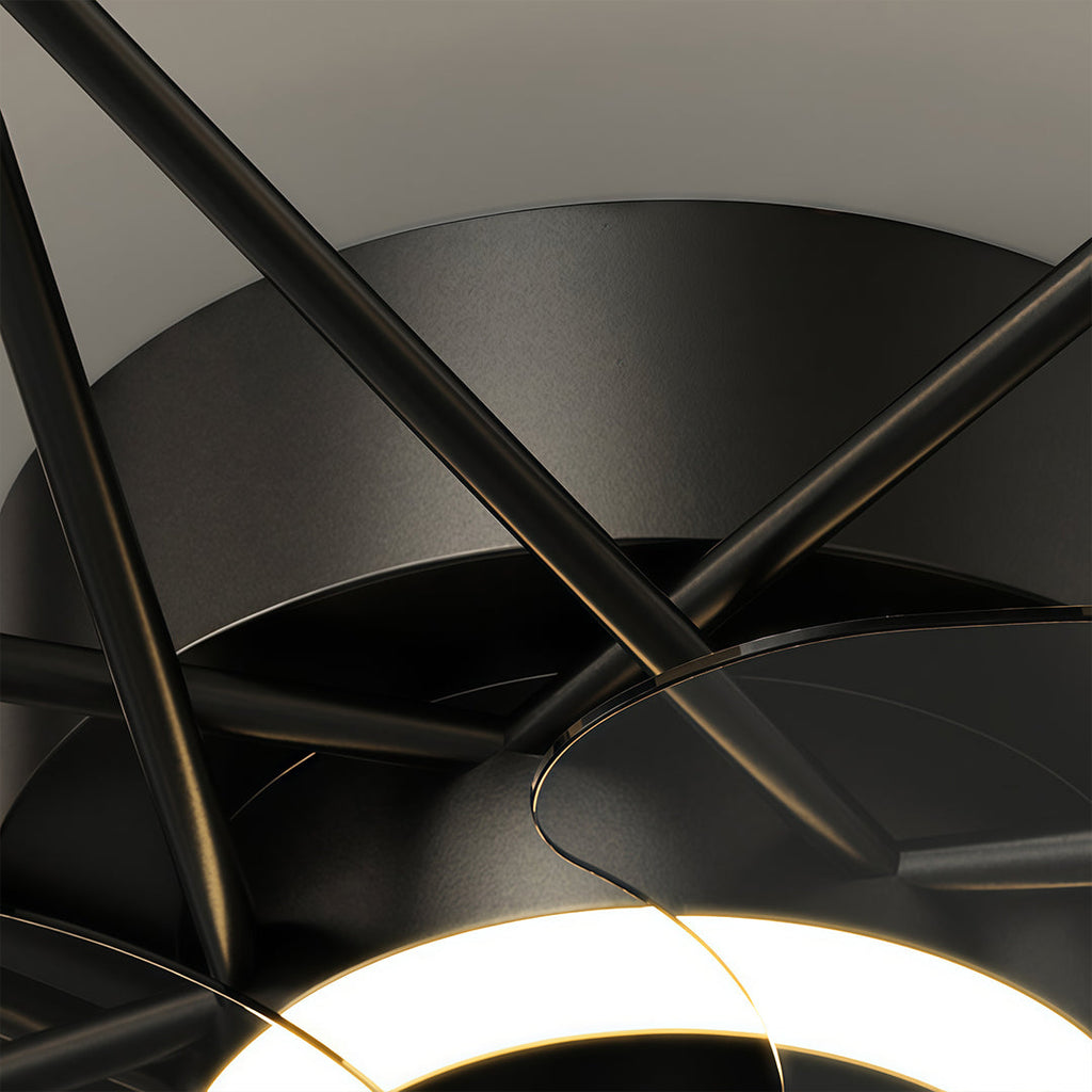 Indoor Star-Shaped Ceiling Fan with Adjustable Lights