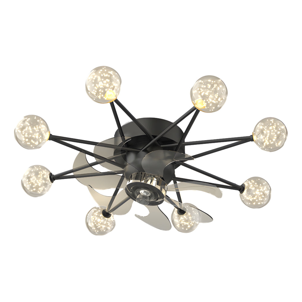 Indoor Star-Shaped Ceiling Fan with Adjustable Lights