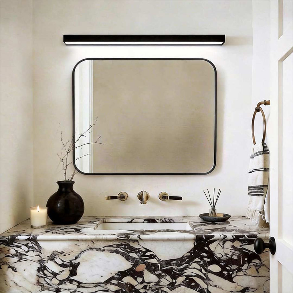 Indoor Wall Washer Light Rectangular LED Bathroom Vanity Light Fixture, Modern Waterproof Dimmable Lighting, Stylish Wall Sconce for Bathroom, Energy-Efficient Bright Illumination, Sleek Design for Home Decor