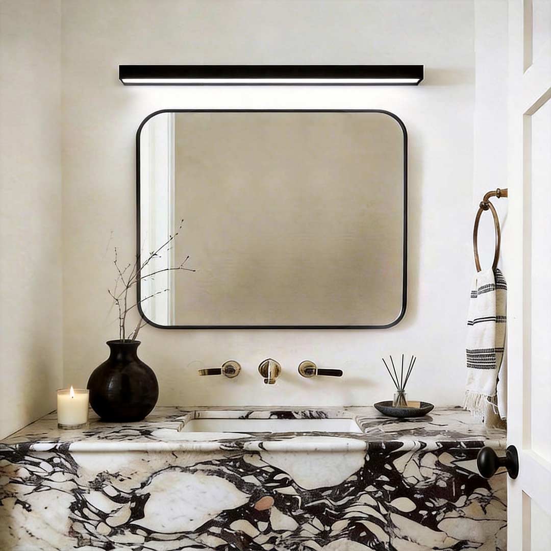 Indoor Wall Washer Light Rectangular LED Bathroom Vanity Light Fixture, Modern Waterproof Dimmable Lighting, Stylish Wall Sconce for Bathroom, Energy-Efficient Bright Illumination, Sleek Design for Home Decor