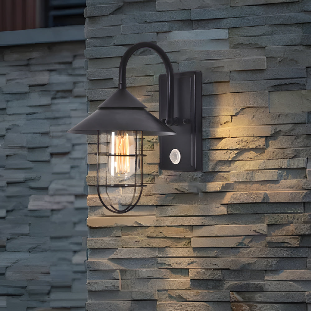 Barn Wall Light Outdoor Waterproof Retro Black Design
