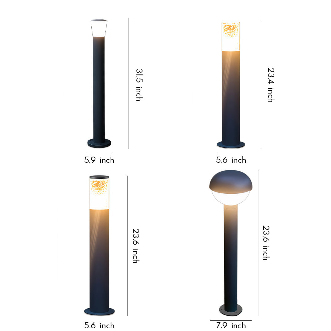 Industrial Waterproof Bollard Lights - Outdoor Ambience Lamp