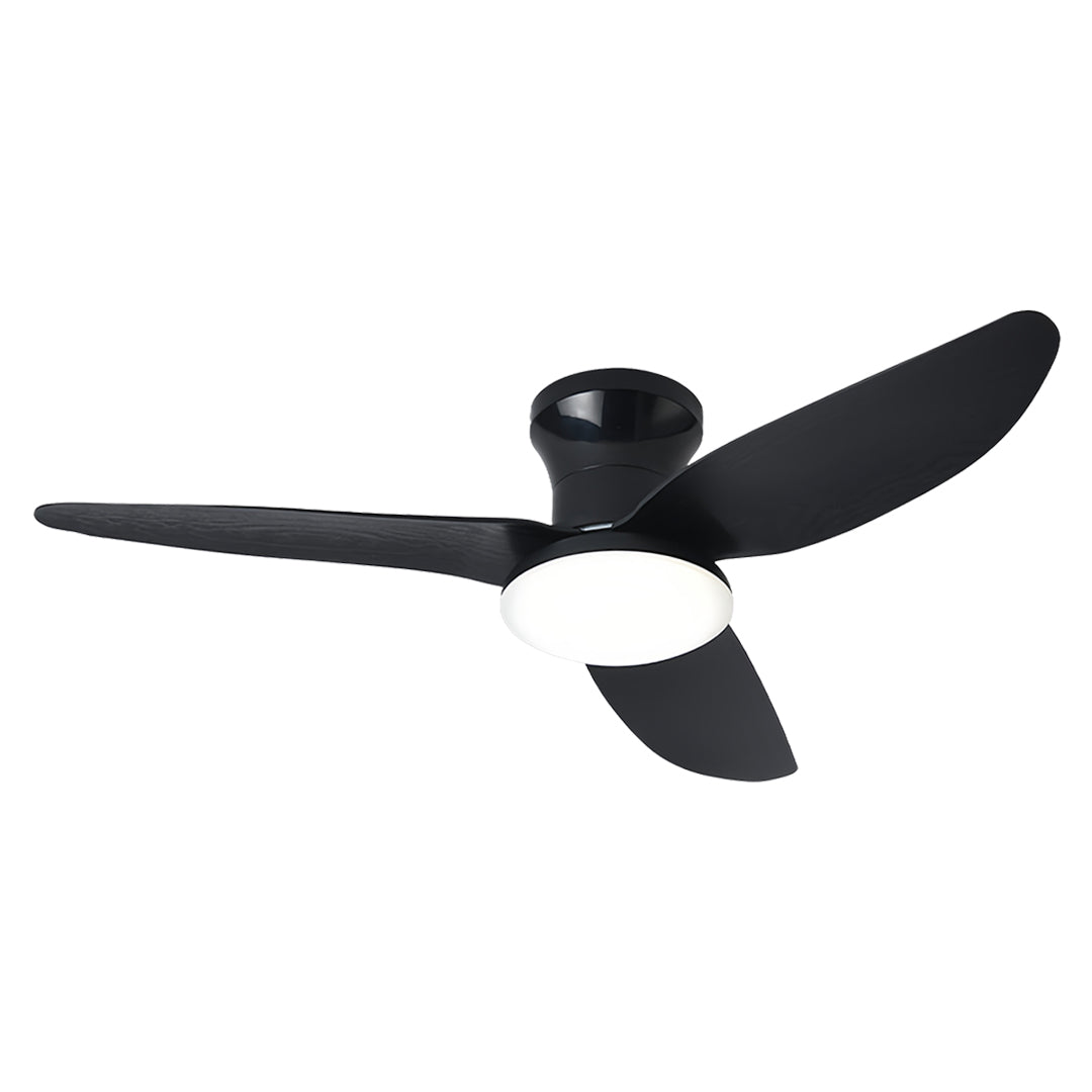 Modern 3-Blade Ceiling Fan with Remote and Dimmer Light, Quiet Operation