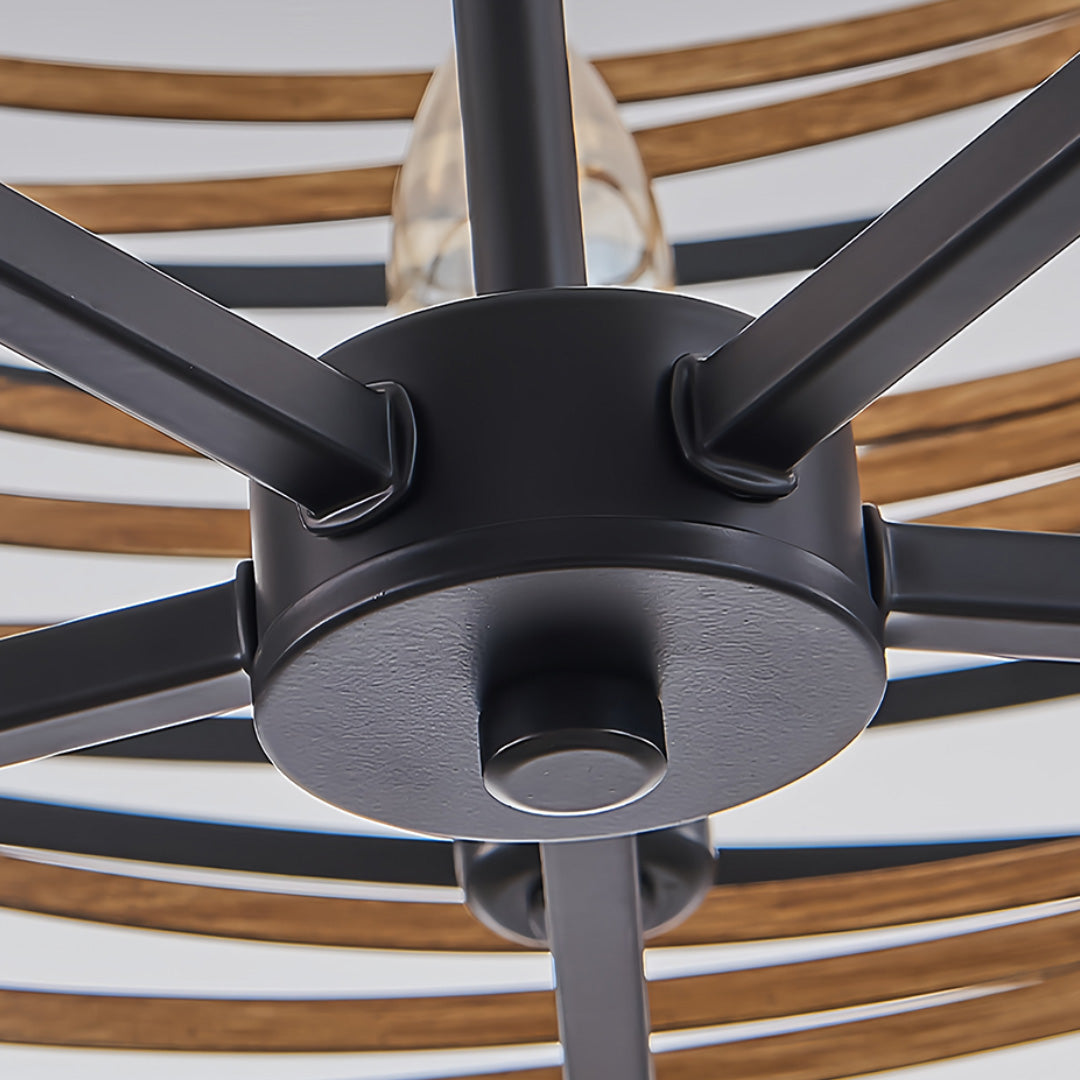 Black Drum Pendant Light - Iron Cage Cylinder Ceiling Fixture