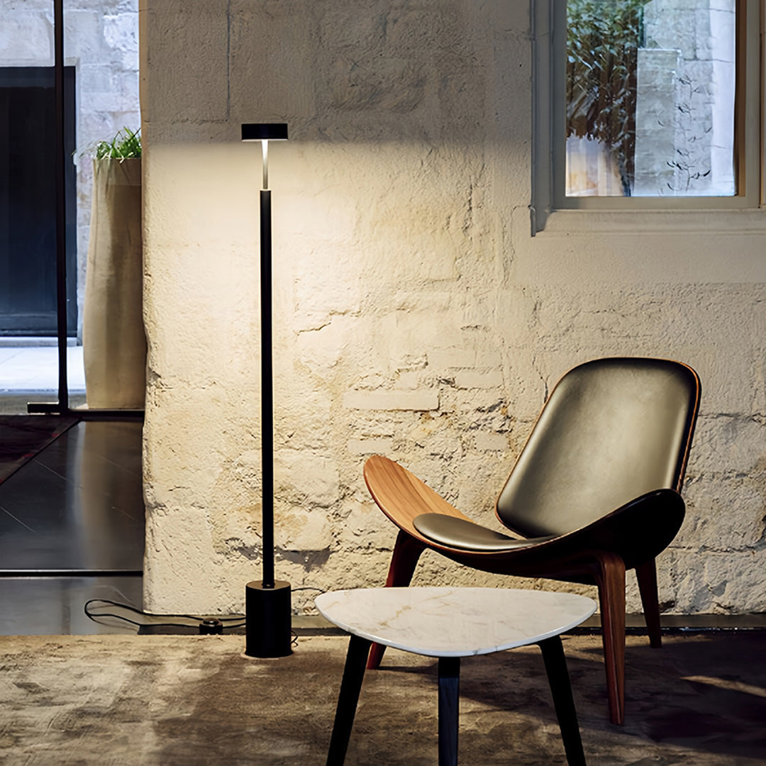 Petite Modern Dimmable Floor Lamp - Contemporary Reading Pole Light