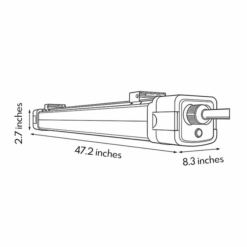 Industrial Linear Lighting White Embedded Ceiling Light