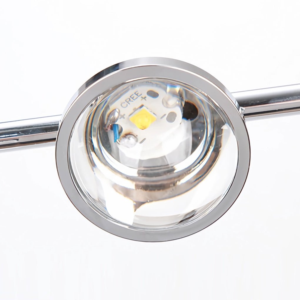 Industrial Multi-Angle Chrome Floor Lamp – Adjustable Task Lighting for Modern Spaces