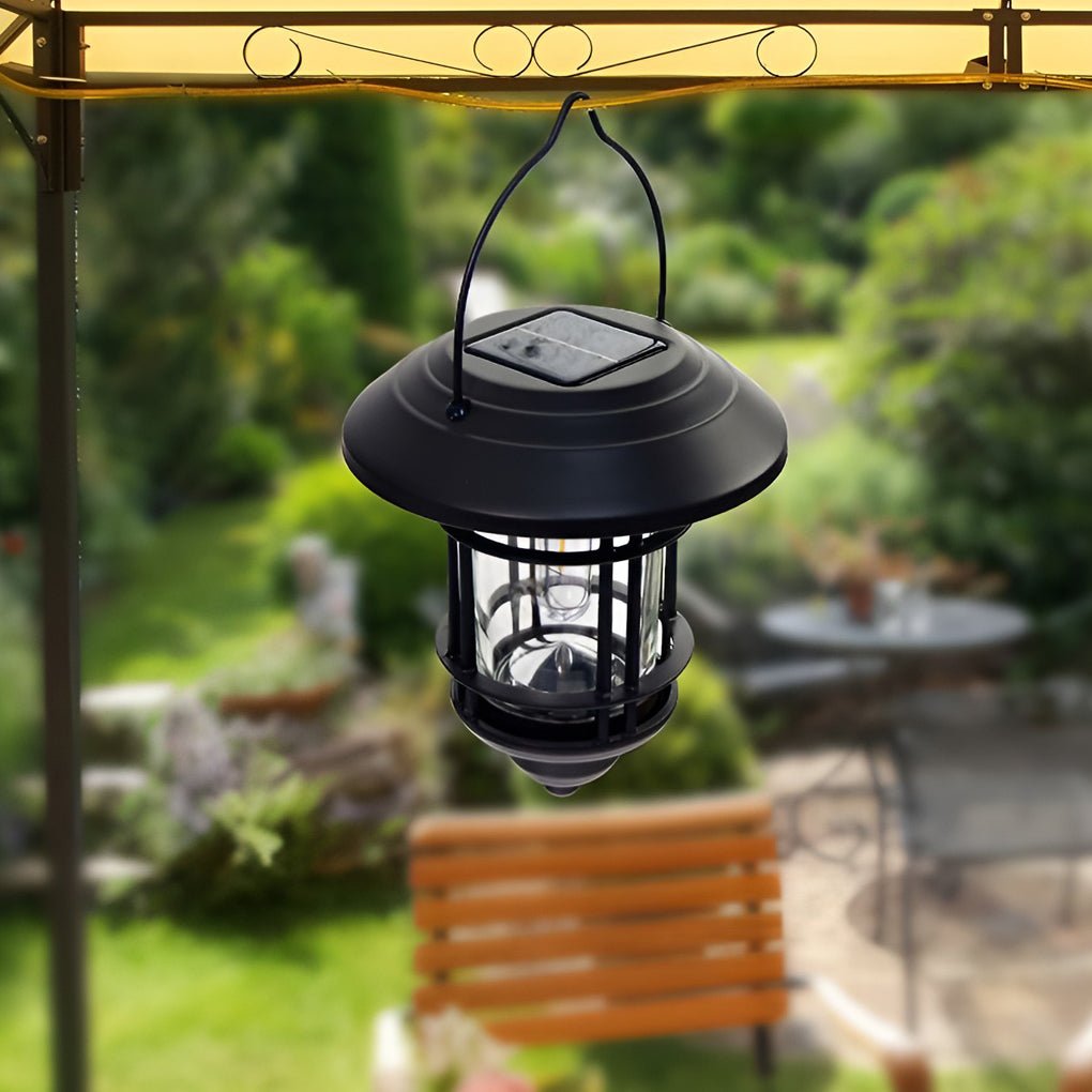 Industrial Solar Outdoor Wall Lights Sconce LED Lamp