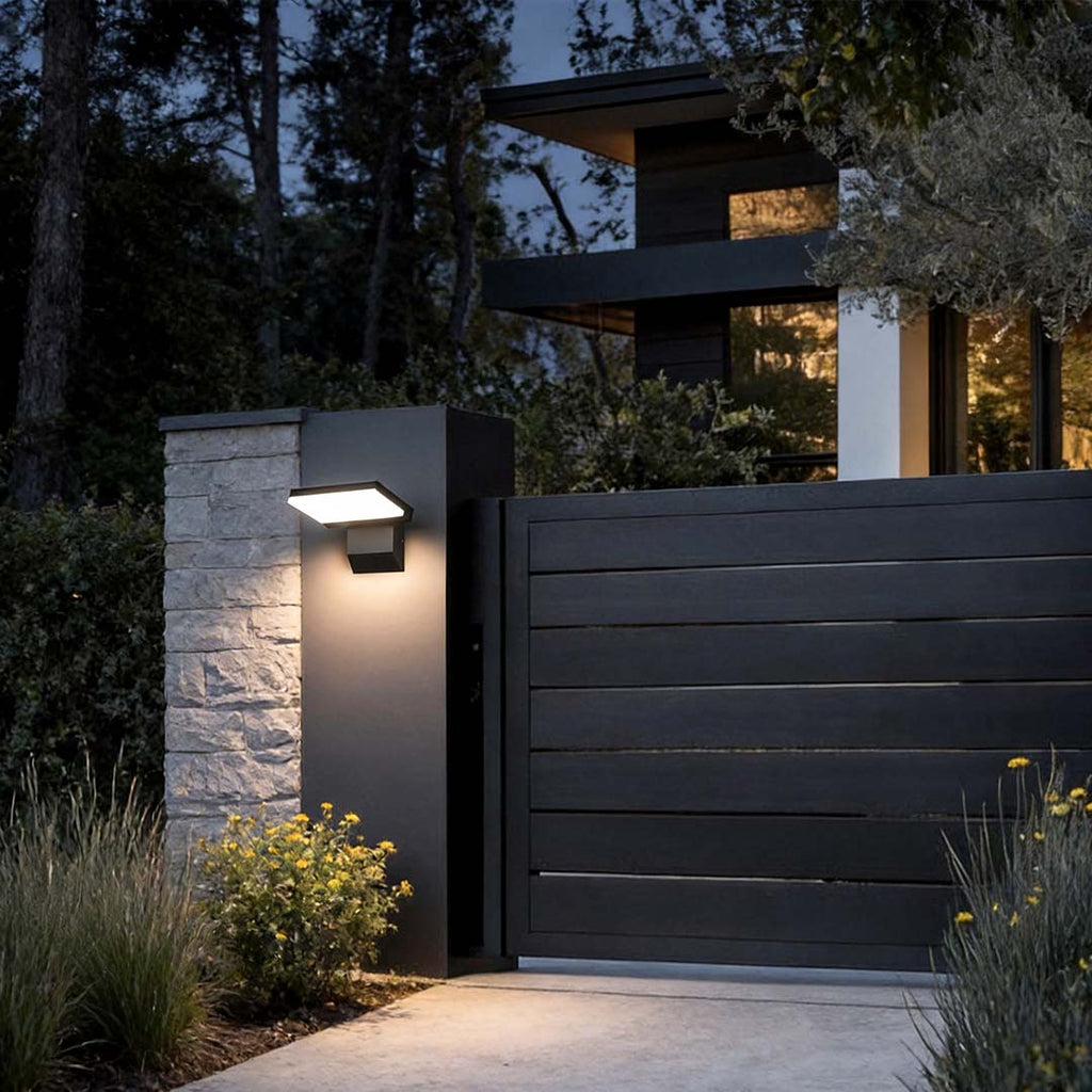 Industrial Waterproof Outdoor Wall Light - Adjustable Aluminum Lamp