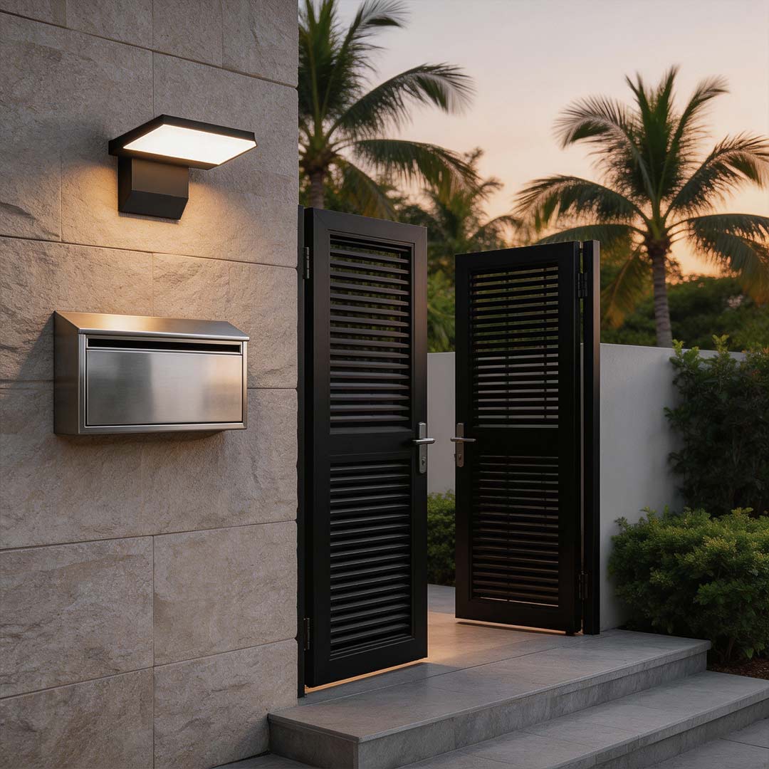 Industrial Waterproof Outdoor Wall Light - Adjustable Aluminum Lamp