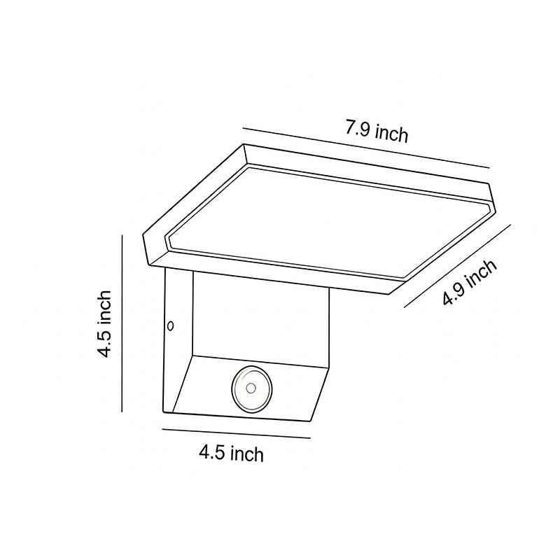 Industrial Waterproof Outdoor Wall Light - Adjustable Aluminum Lamp