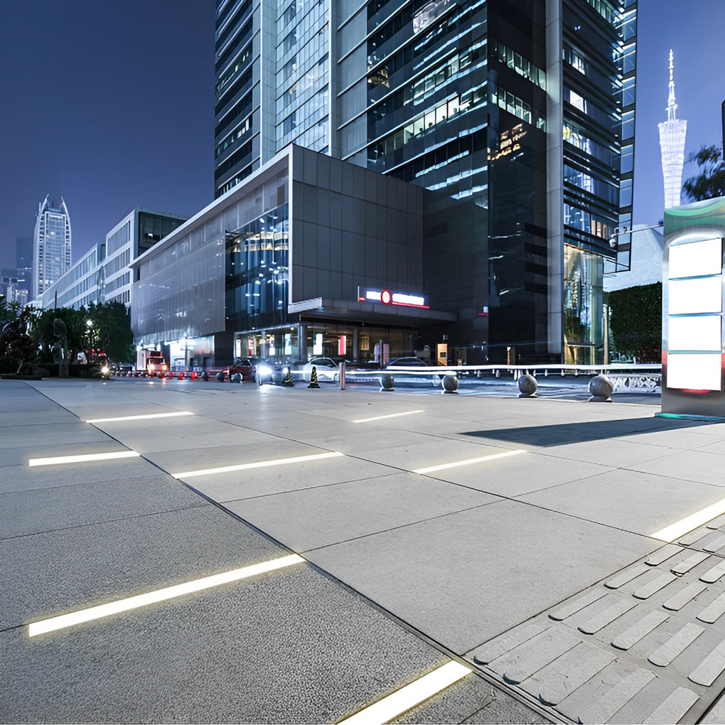 Inground Waterproof Rectangular Recessed Lighting for Outdoor Spaces
